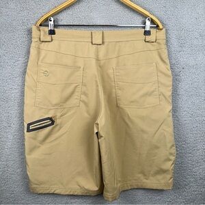 Straight Down Shorts Mens 34 Tan Strut Performance Golf Flat Front Relaxed